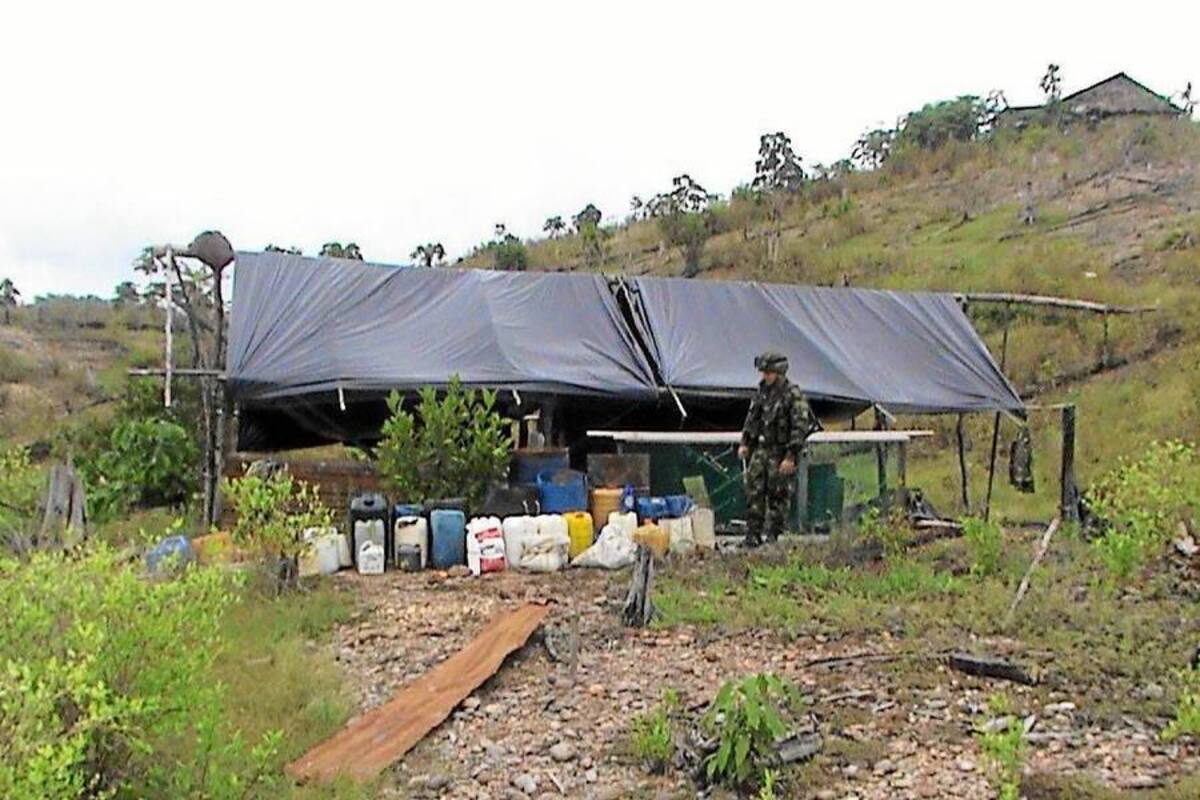El narco-laboratorio fue hallado en la vereda Candelero Alto, jurisdicción del municipio de Santa Rosa, sur de Bolívar. (Foto: Archivo/VANGUARDIA LIBERAL )
