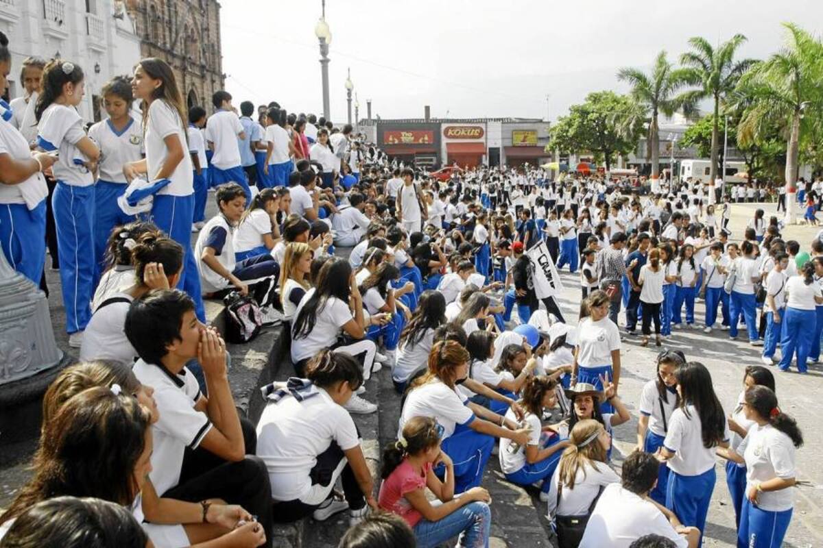 “Seguiremos las marchas, si no dan soluciones”: estudiantes (Foto: César Flórez/VANGUARDIA LIBERAL)