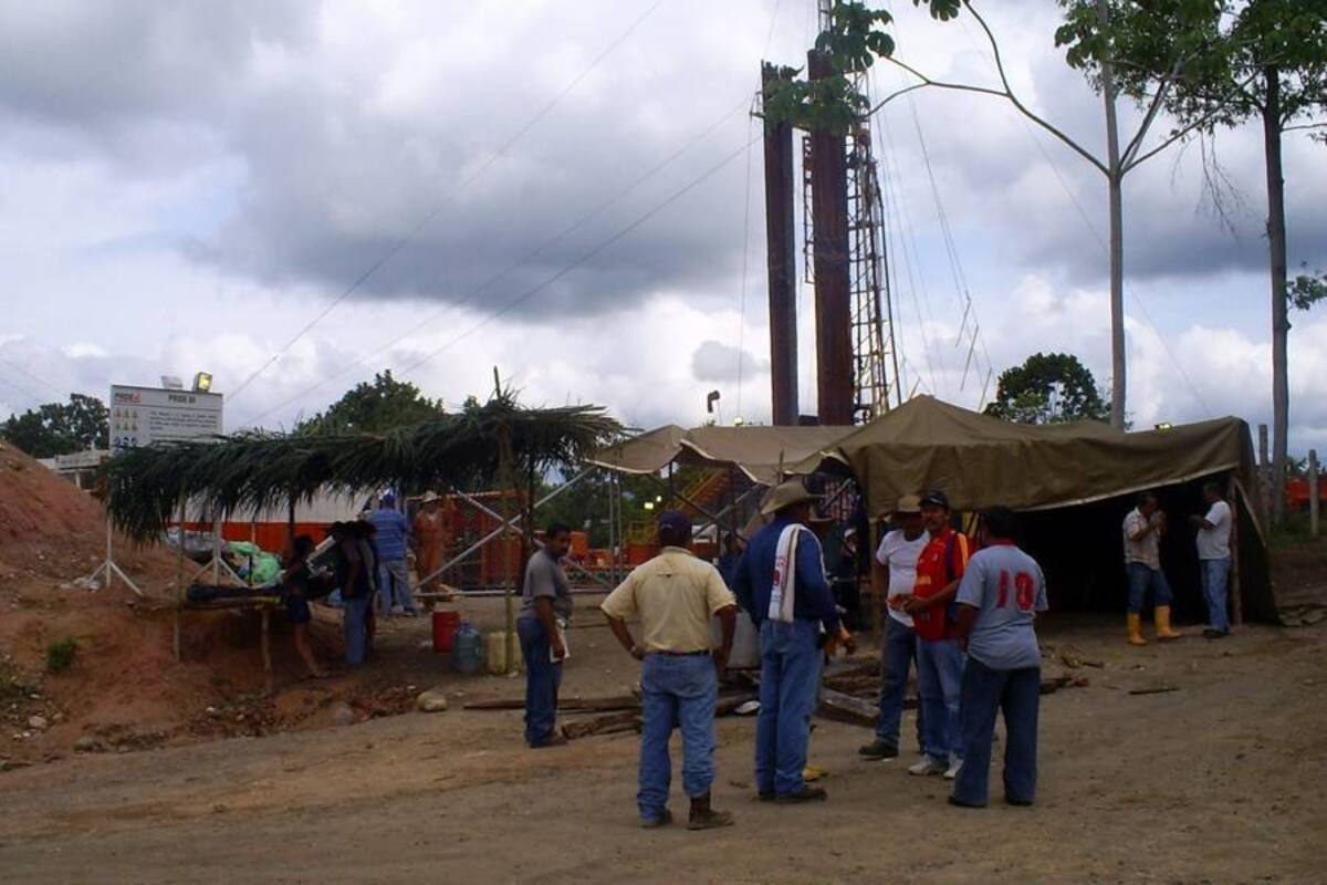 La protesta mantiene paralizadas las actividades del campo de exploración conocido como Bonanza. (Foto: Archivo/VANGUARDIA LIBERAL)