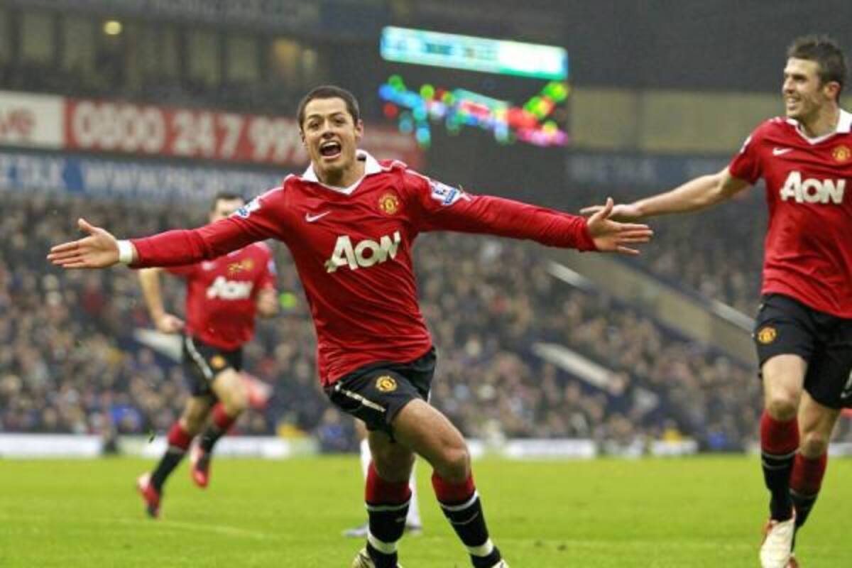 Con goles de 'Chicharito' Hernández (foto) y Wayne Rooney, Manchester United se impuso ayer 2-1 a West Bromwich, en un partido válido por la fecha 21 de la Liga Inglesa.(Foto: AFP / VANGUARDIA LIBERAL)