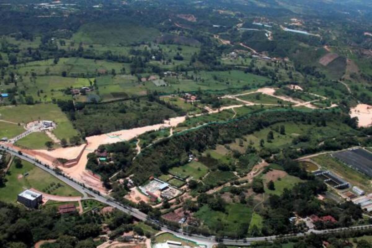 Imagen del avance de la construcción del parque industrial a octubre de este año.(Foto: Suministrada / VANGUARDIA LIBERAL)