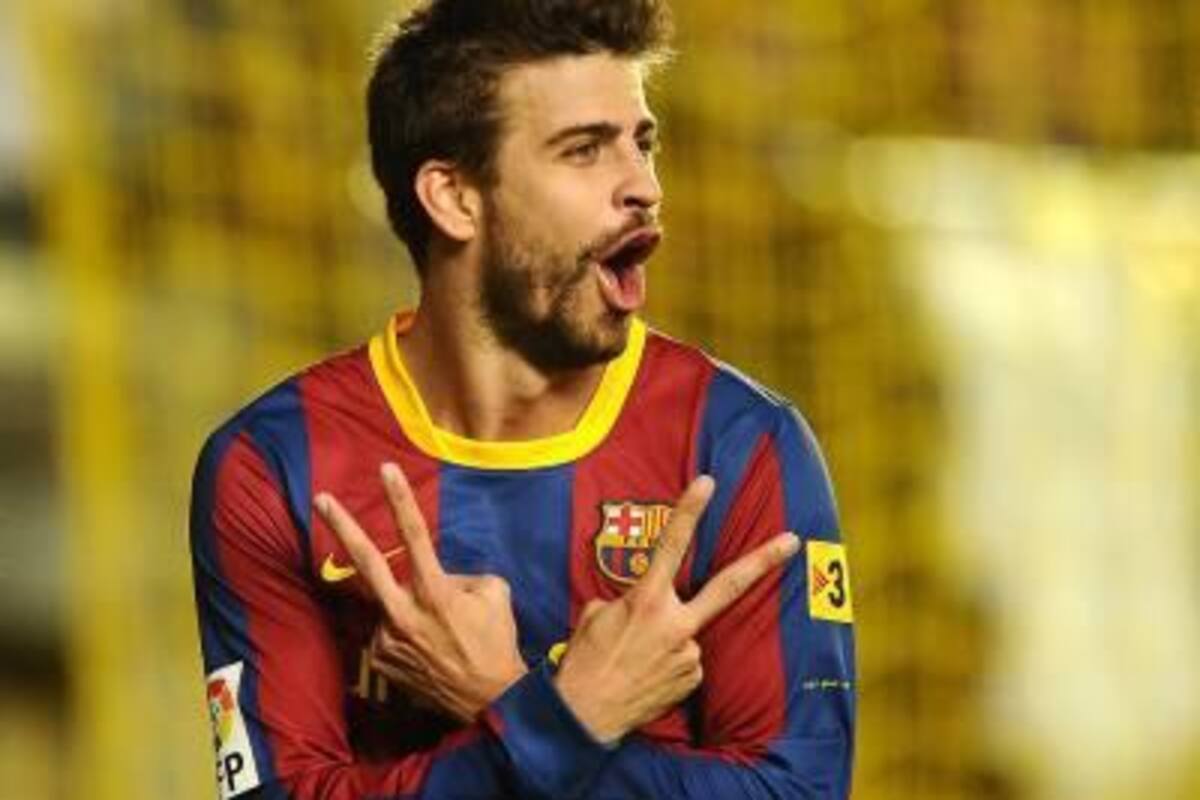 Gerard Piqué, anotó el gol del triunfo para el Barcelona sobre el Villarreal, y dejó al cuadro catalán con ocho puntos de ventaja sobre Real Madrid y muy cerca de revalidar el título de la Liga Española.(Foto: AFP / VANGUARDIA LIBERAL)