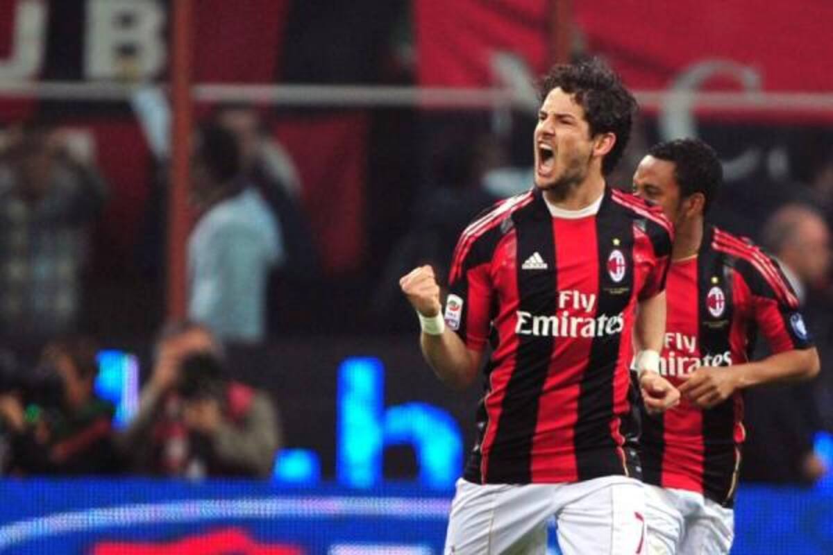 El brasileño Alexandre Pato fue la gran figura en el triunfo del Milán sobre el Inter en el clásico lombardo y tomó cinco puntos de ventaja sobre su rival de patio en la lucha por el 'scudetto'.(Foto: AFP / VANGUARDIA LIBERAL)