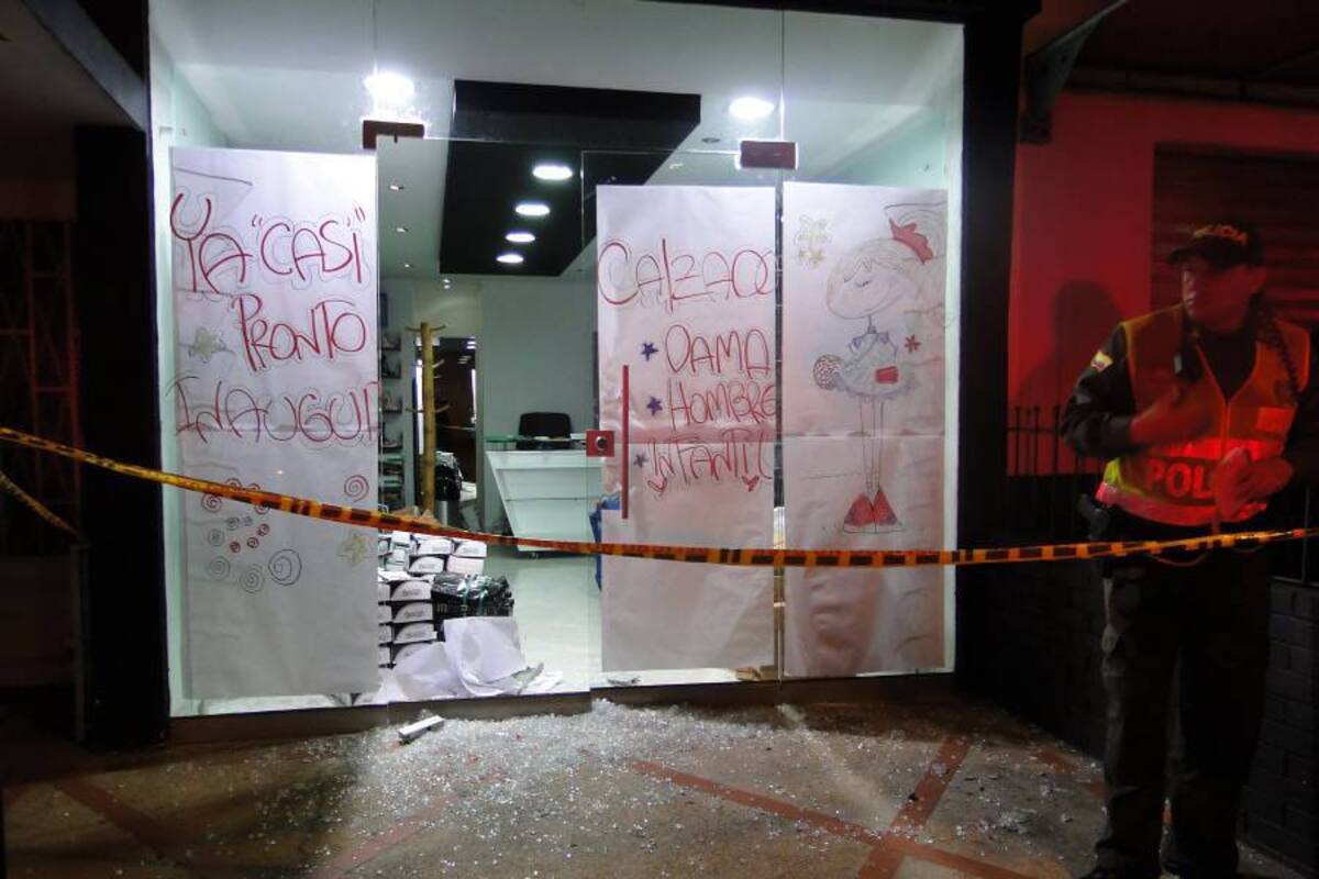 El intento de hurto se presentó en un local ubicado en la carrera 36 con 48 del sector de Cabecera. (Foto: Suministrada/VANGUARDIA LIBERAL )