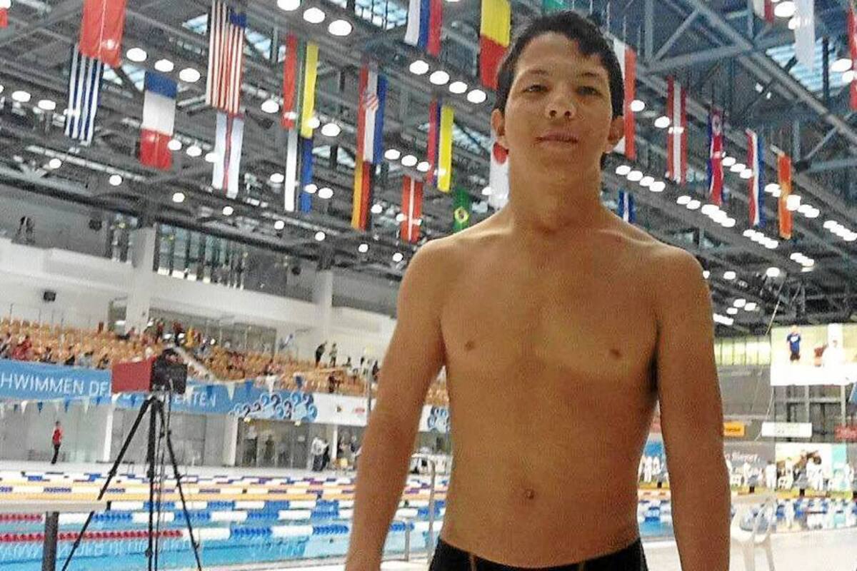 Con un tiempo de 2’:55’’.52 el nadador santandereano Nelson Crispín Corzo terminó sexto en la final de los 200 metros combinados y logró el séptimo diploma olímpico para Colombia en los Juegos Paralímpicos Londres 2012. (Foto: Suministrada / VANGUARDIA LIBERAL)