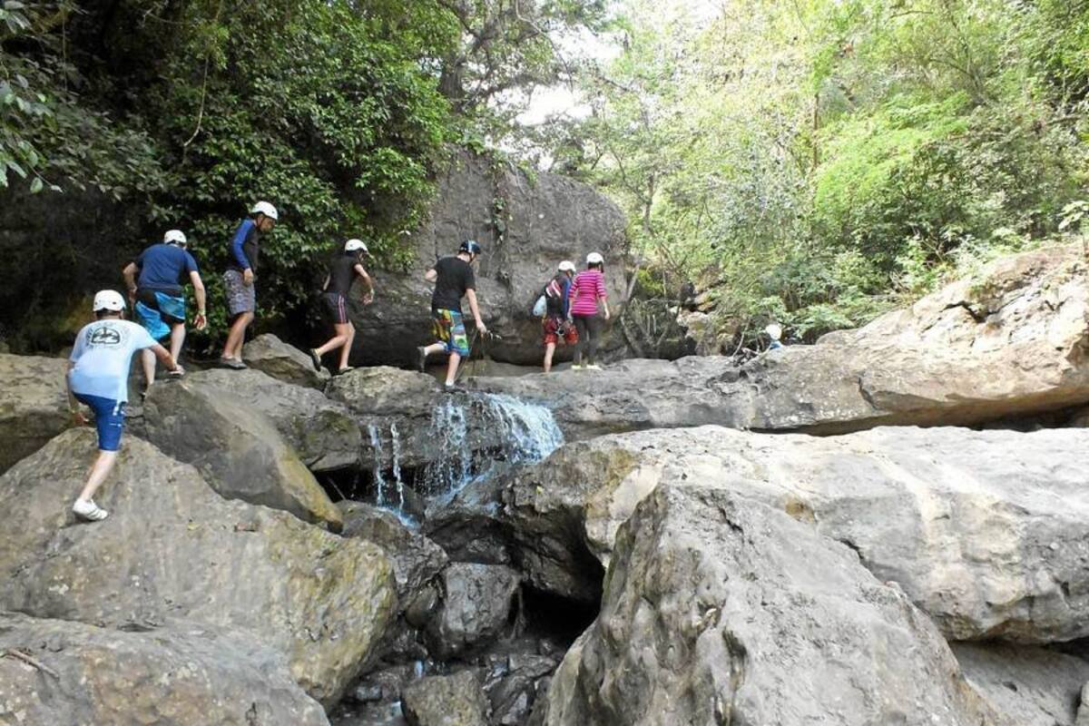 Quebrada por la cual se puede practicar el Canyoning en San Gil. (Foto: Suministrada / VANGUARDIA LIBERAL)