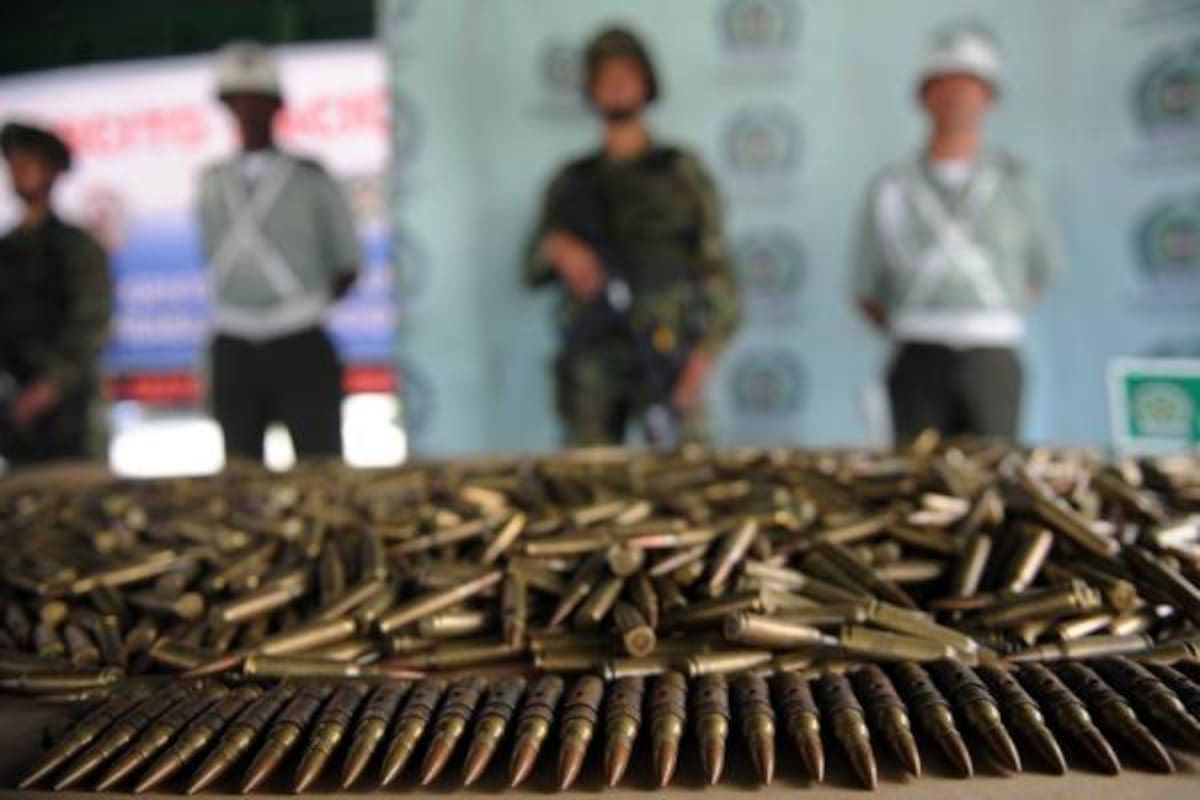 1.300 cartuchos para fusil incautados a las Farc, son de la marca CAVIM, Compañía Anónima Venezolana de Industrias Militares(Foto: Archivo/VANGUARDIA LIBERAL)