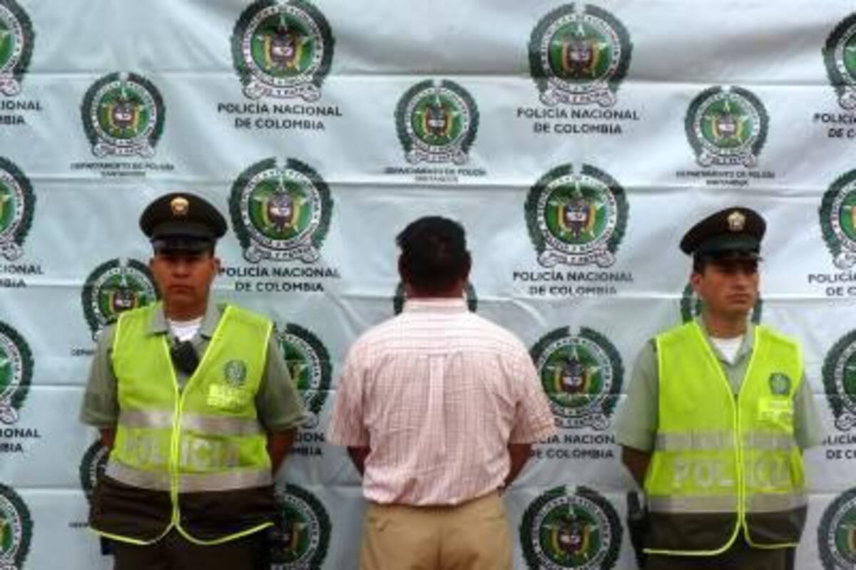 Capturado por lesiones personales en el sector de la plaza de mercado de Barbosa.(Foto: Suministrada/VANGUARDIA LIBERAL)