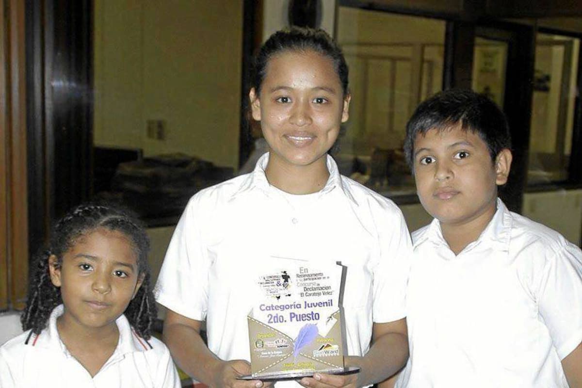 Estudiantes barranqueños se destacaron en XXI Concurso Nacional de Declamación (Foto: Edgar Pernett/ VANGUARDIA LIBERAL)