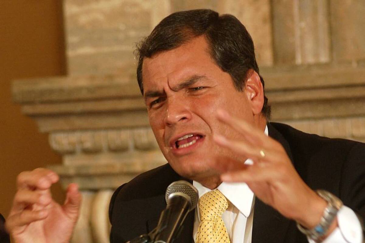 Correa mantiene un enfrentamiento con un sector de la prensa al que tilda de “poder fáctico, mediocre y corrupto”. (Foto: EFE / VANGUARDIA LIBERAL)