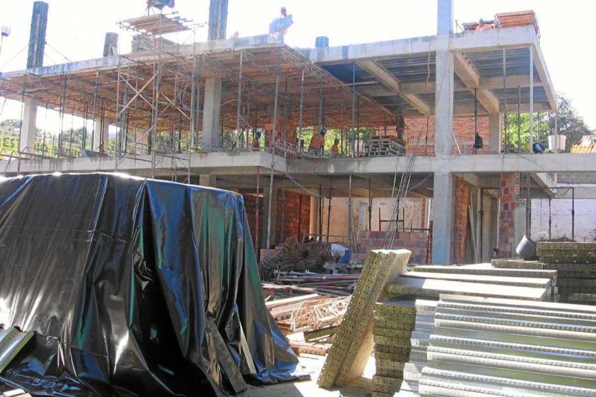 Construcción de las aulas en el CUS terminarían en junio (Foto: Karen Johana Mantilla Mantilla/VANGUARDIA LIBERAL )