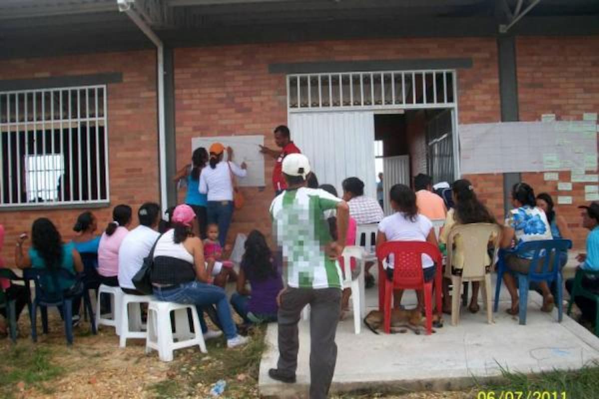 115 familias obtuvieron del Incoder la asignación de 1.00 hectáreas del tierra en el sector de Las Pampas, área rural de Sabana de Torres.(Foto: Suministrada/VANGUARDIA LIBERAL)
