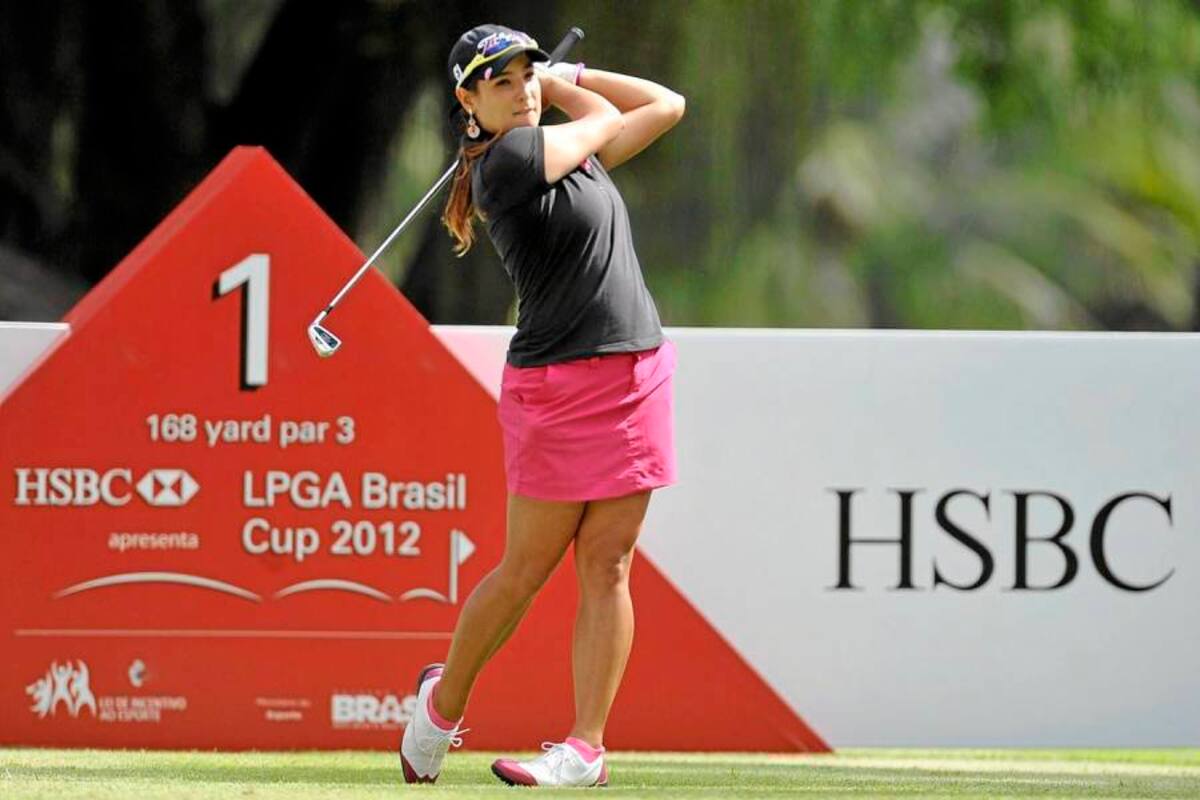 La santandereana María José Uribe Durán no estuvo fina en su juego este fin de semana, y no pudo revalidar el título del Hsbc Lpga de Brasil, el cual fue ganado por la tailandesa Pornanong Phatlum. (Foto: Tomada de Internet/VANGUARDIA LIBERAL)