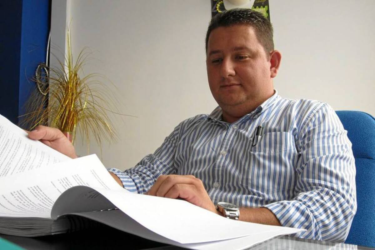 Israel Andrés Barragán Jerez, jefe de la Oficina Asesora de Planeación de la Alcaldía de Floridablanca. (Foto: Zully Andrea Velazco C./VANGUARDIA LIBERAL)