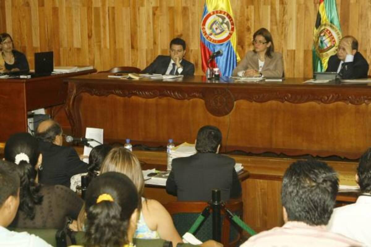 En el auditorio Gelves del campus de la Universidad Santo Tomás se desarrolló la audiencia de este proceso oral. En este mismo lugar hoy será leído el fallo.(Foto: Archivo / VANGUARDIA LIBERAL)