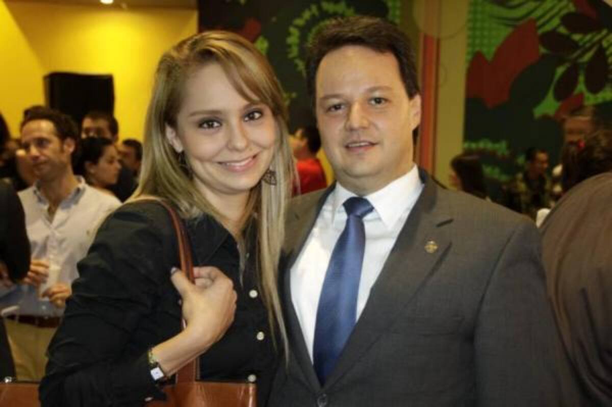 María Ximena Campos y Erwing Rodríguez- Salah, Director de Fenalco Santander.