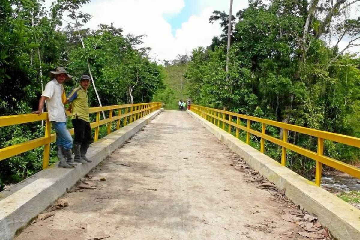 Inauguraron puente en la Aragua (Foto: Suministrada /VANGUARDIA LIBERAL)