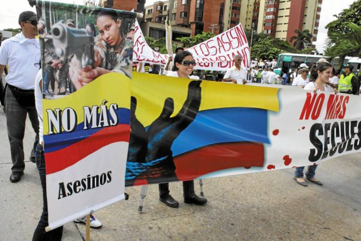 La marcha, convocada para el 15 de febrero, pretende sentar un grito de protesta en contra de las Farc por todos los actos terroristas que hace en contra de la población civil. (Foto: Archivo/VANGUARDIA)