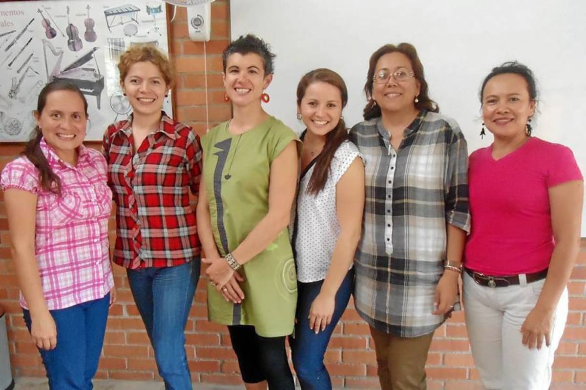 María Isabel Mujica, Laura Mayerly Liemann, Claire Steele, María Cristina Cuadros, Sandra Liceth Moreno y Leonor Hernández. (Foto: Suministrado /VANGUARDIA LIBERAL)
