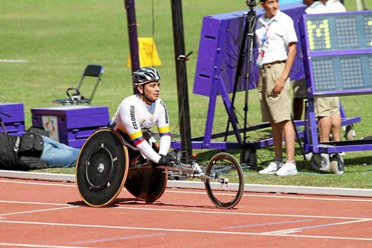 Sairo Moisés Fernández López, atleta en silla de ruedas. (Foto: Archivo / VANGUARDIA LIBERAL)