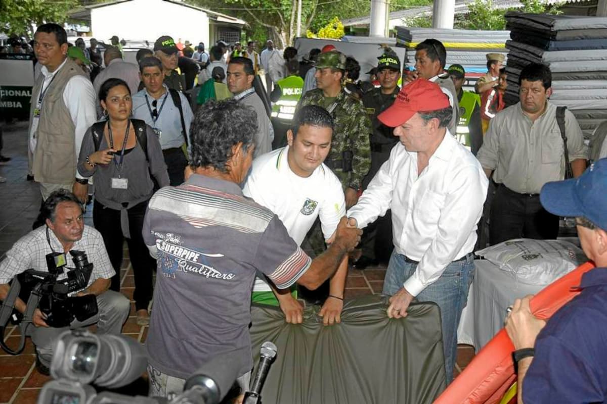 “Damnificados de Sabana de Torres recibirán subsidios”: Santos (Foto: Edgar Pernett/VANGUARDIA LIBERAL)