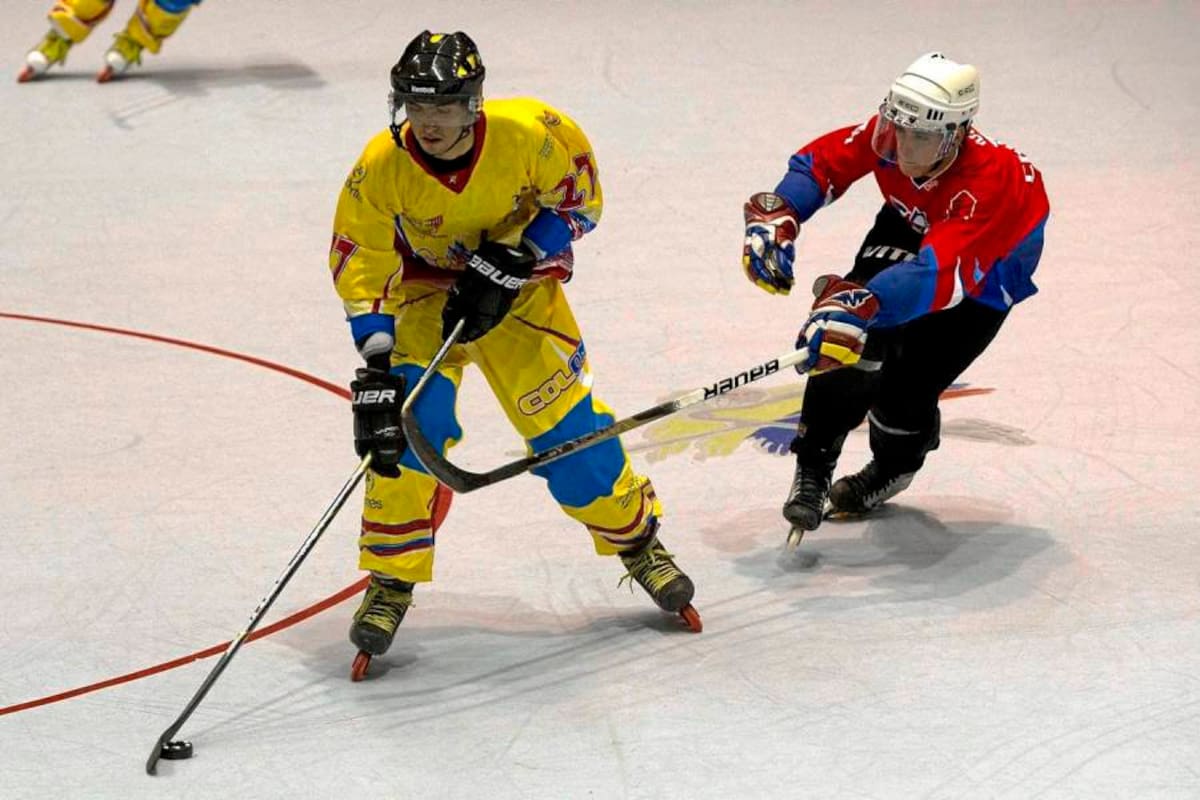 La selección Colombia de mayores no defraudó en su debut en el Campeonato Mundial de Hockey en Línea y goleó 16 – 0 a Chile en el partido que inauguró la edición XVIII del certamen. (Foto: Suministrada Luis Ramírez / Vanguardia Liberal )