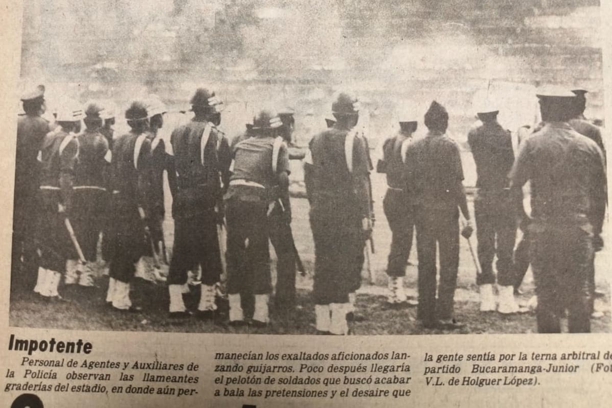 11 de octubre de 1981 en el estadio Alfonso López. Fotos: Archivo VANGUARDIA