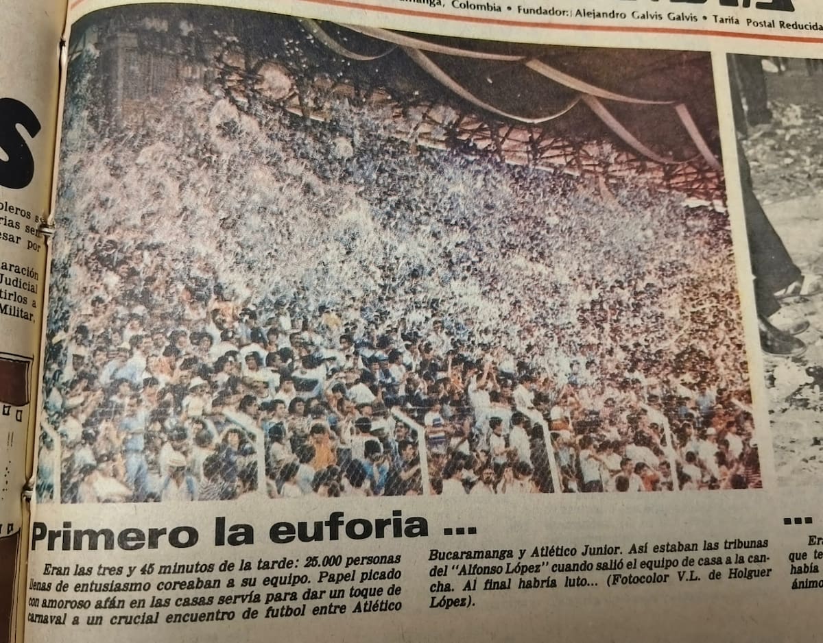 11 de octubre de 1981 en el estadio Alfonso López. Fotos: Archivo VANGUARDIA