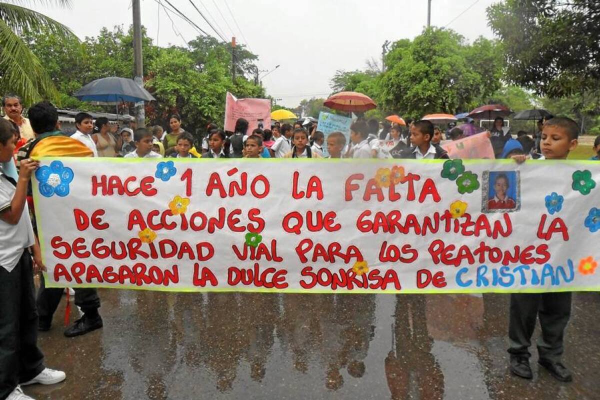 Reductores de velocidad en Nueve de Abril se quedaron en veremos (Foto: Suministrada /VANGUARDIA LIBERAL)
