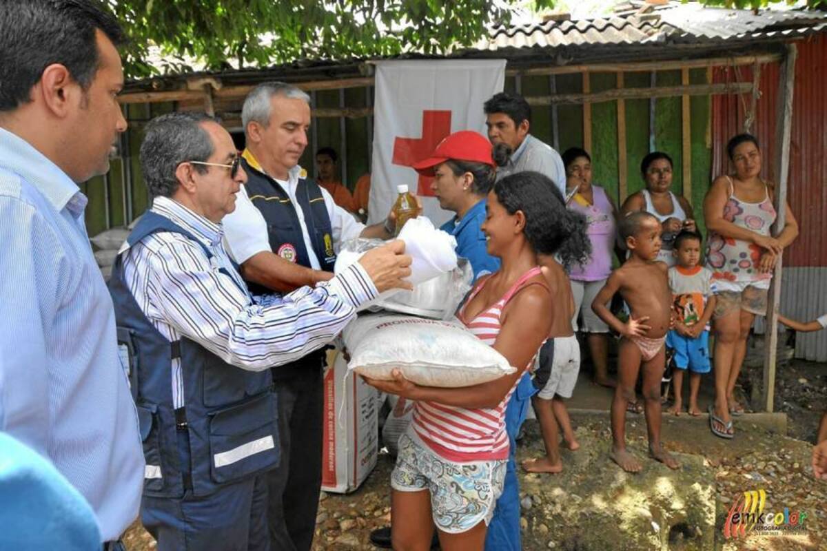 Clopad recibió ayer 200 mercados para damnificados por las lluvias (Foto: Cortesía: Alcaldía de Barrancabermeja/VANGUARDIA LIBERAL)
