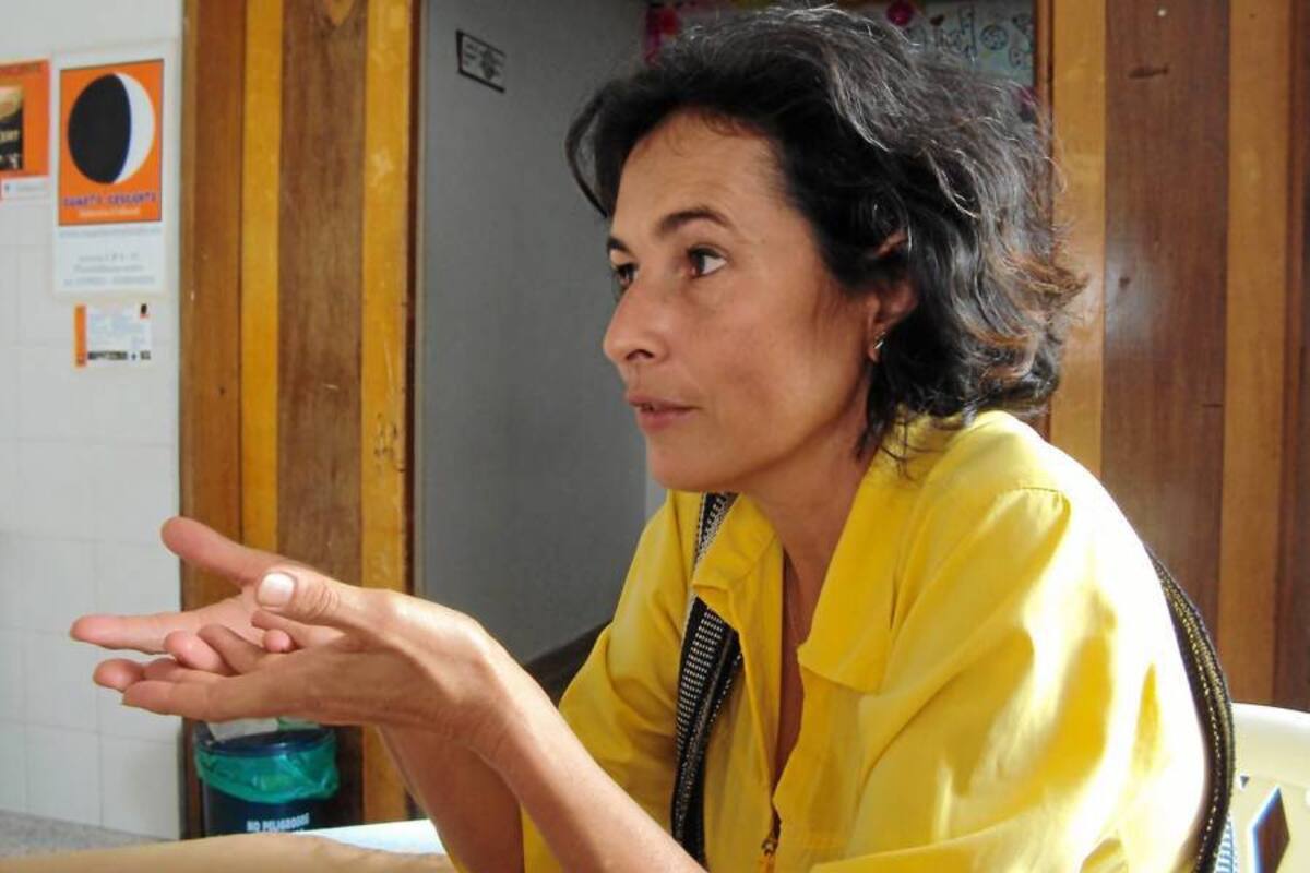 Nubia Gómez, presidente de la Asociación de Mujeres Campesinas, manifiesta que la zona rural requiere de mejoramiento en la malla vial, campañas educativas y mejores servicios. (Foto: Brayner R. García Ardila /VANGUARDIA LIBERAL)