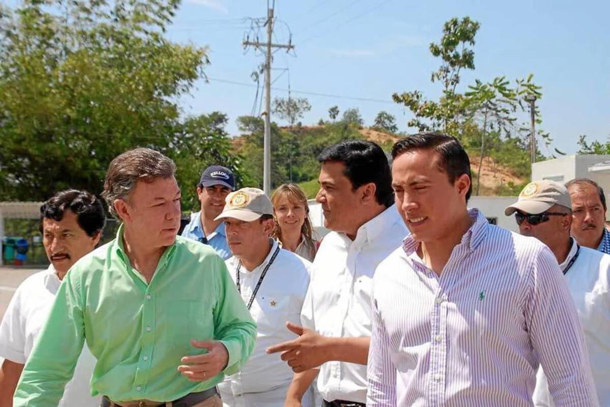 El presidente de la República, Juan Manuel Santos, anunció la apertura de 30 nuevas concesiones. $3.5 billones, de los $40 billones, serán invertidos en obras de infraestructura en Santander. (Foto: Edgar Pernett/VANGUARDIA LIBERAL)