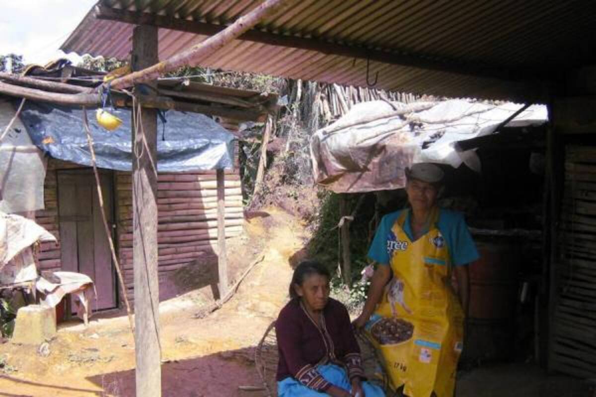 Este es el aspecto actual de las antiguas viviendas habitadas por los usuarios, hechas de palos, tablas, techos en paja o en zinc deteriorado.(Foto: Suministrada/VANGUARDIA LIBERAL)