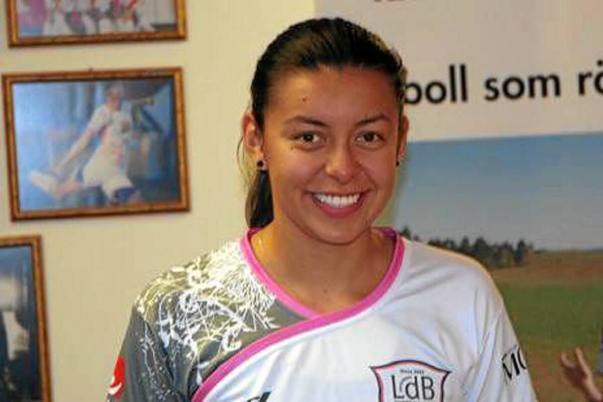 La santandereana Yoreli Rincón anotó su primer gol con su nuevo equipo, el LdB FC Malmö de Suecia, en un partido amistoso contra el Slovlunde de Dinamarca.. (Foto: Tomada de Internet / VANGUARDIA LIBERAL)