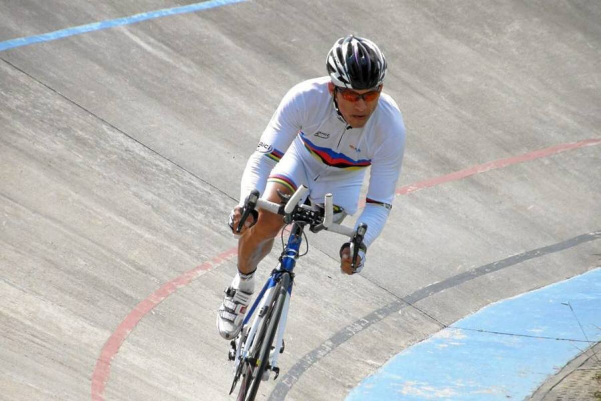 El campeón mundial de fondo en carretera de paracycling, el santandereano Álvaro Galvis Becerra tuvo su primera participación en el Mundial de Pista en Los Ángeles, California, y terminó en la cuarta casilla en la prueba de persecución individual. (Foto: Archivo / VANGUARDIA LIBERAL)