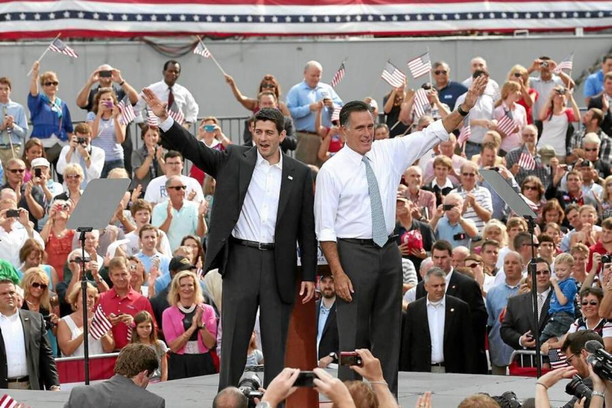El anuncio de la elección de Ryan como parte del tandem republicano se produce en un momento delicado para Romney, en que las últimas encuestas otorgan una fuerte ventaja para Obama. (Foto: AFP / VANGUARDIA LIBERAL)