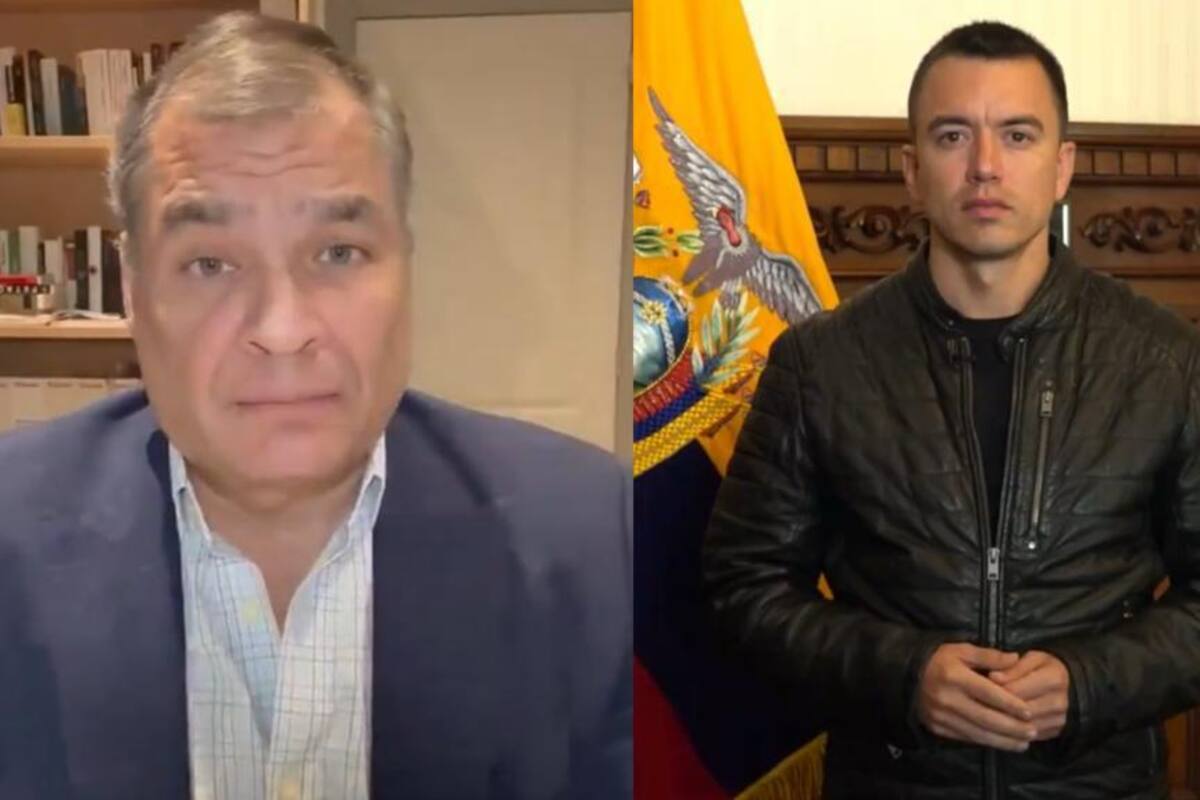 Rafael Correa y Daniel Noboa Montaje VANGUARDIA