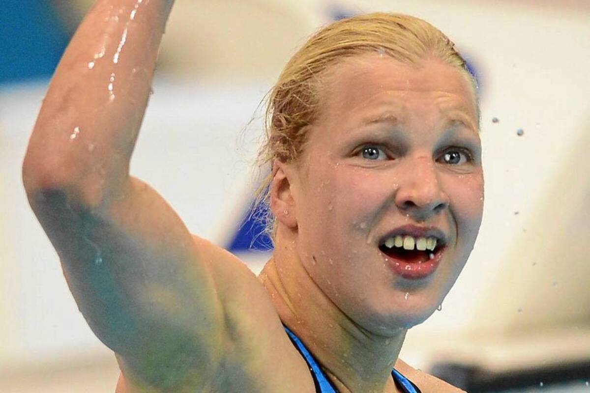 La nadadora lituana Ruta Meilutyte, campeona de los 100 braza, fue la campeona más joven de Londres con 15 años y 133 días. (Foto: Archivo/ VANGUARDIA LIBERAL)