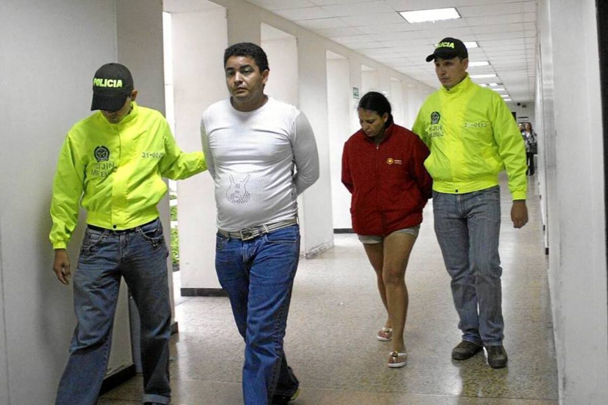 La pareja fue capturada en mayo del año pasado en Curumaní, Cesar, y trasladados a Bucaramanga donde tras ser presentados en audiencia pública les dictaron medida de aseguramiento. (Foto: Archivo/VANGUARDIA LIBERAL)