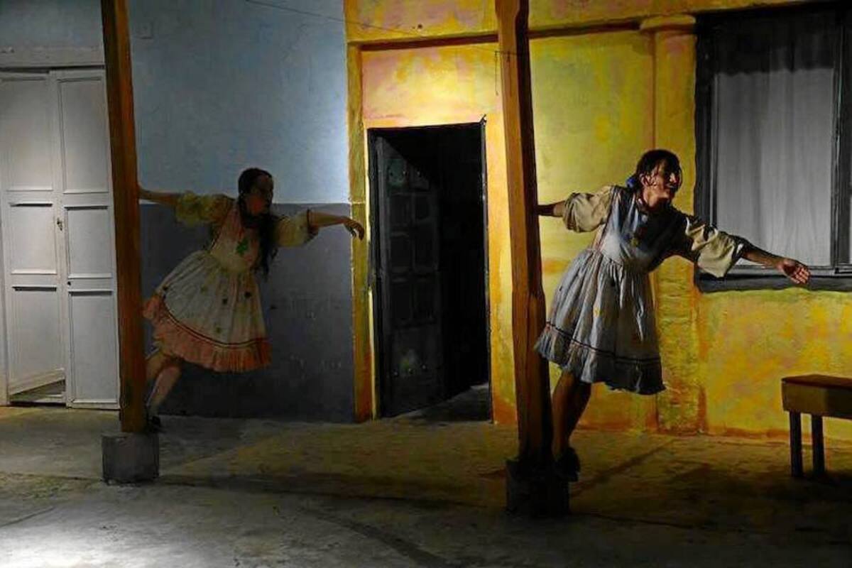 En la sala concertada del Ministerio de Cultura- Teatro Kussi Huayra se lleva a cabo la presentación de la obra “De voces, tiempos y soledades”. (Foto: Suministrada/ VANGUARDIA LIBERAL )
