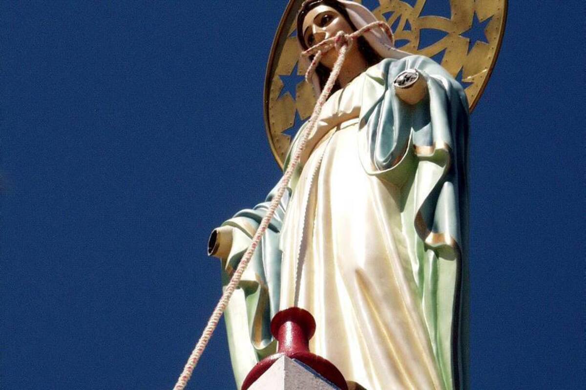 Feligreses de la virgen de la Cantera, llamaron la atención del Municipio para conocer a ciencia cierta que ocurrió con la imagen retira meses atrás del sector. (Foto: Archivo/ VANGUARDIA LIBERAL )