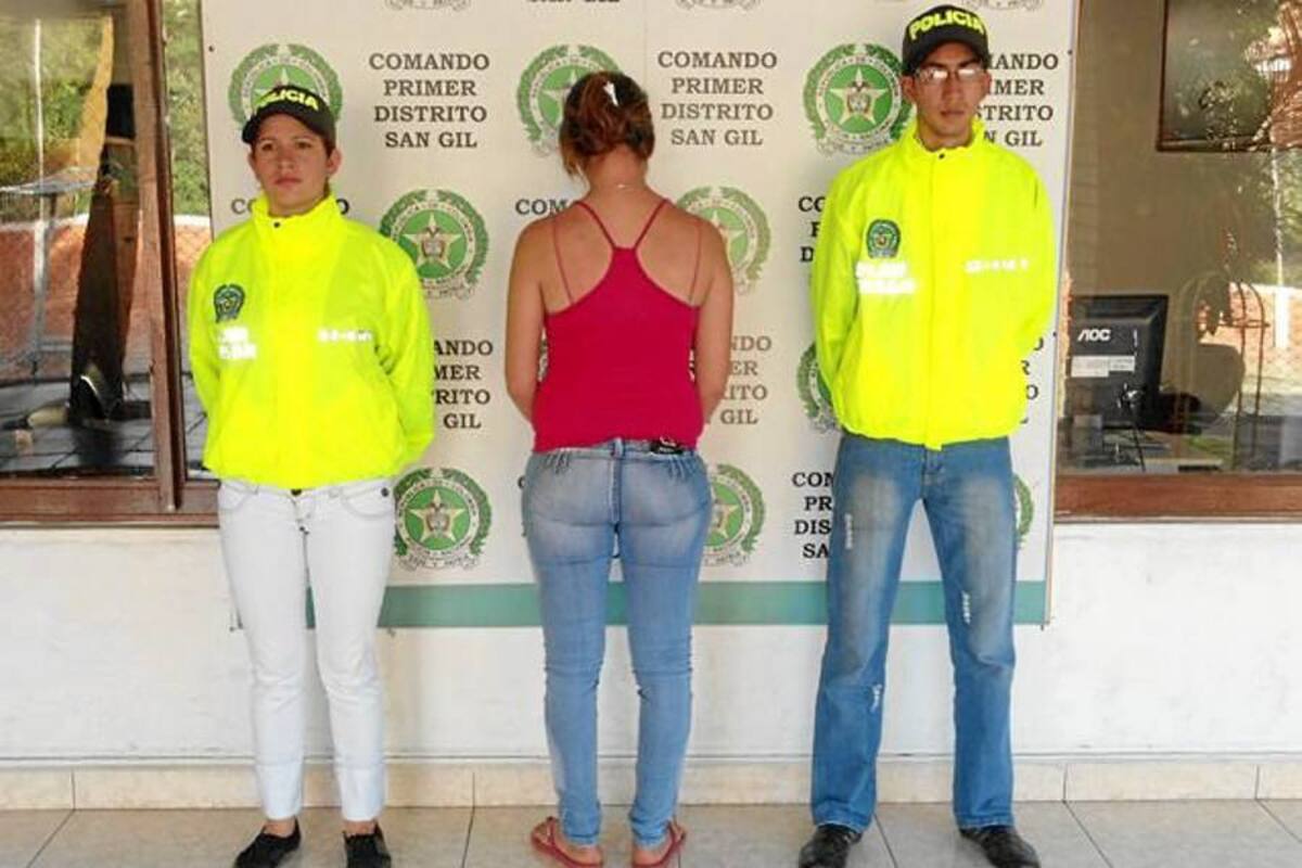 Debido a que la mujer capturada cumplió su mayoría de edad hace poco, fueron borrados todos los antecedentes, razón por la cual fue puesta en libertad. (Foto: Suministrada / Vanguardia Liberal)