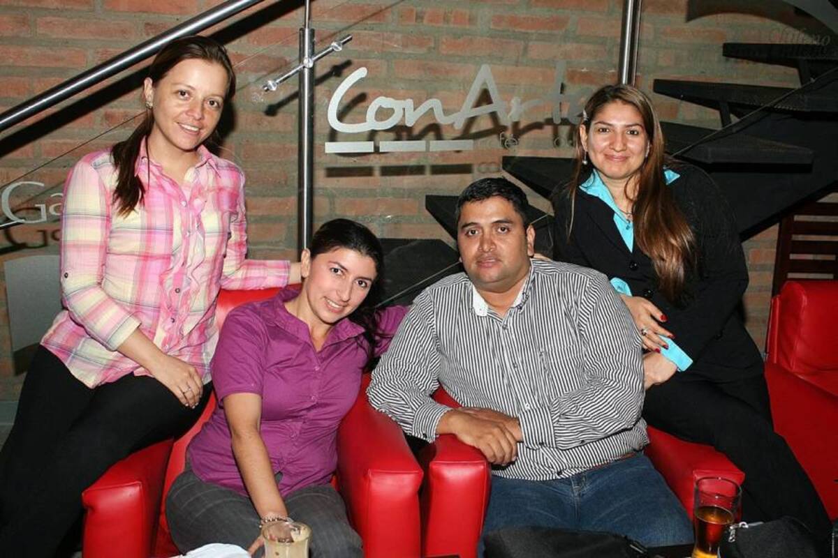 Laura Estupiñán, Claudia Ardila, Lisandro Díaz y Jenny Camargo. (Foto: Mauricio Betancourt/VANGUARDIA LIBERAL)