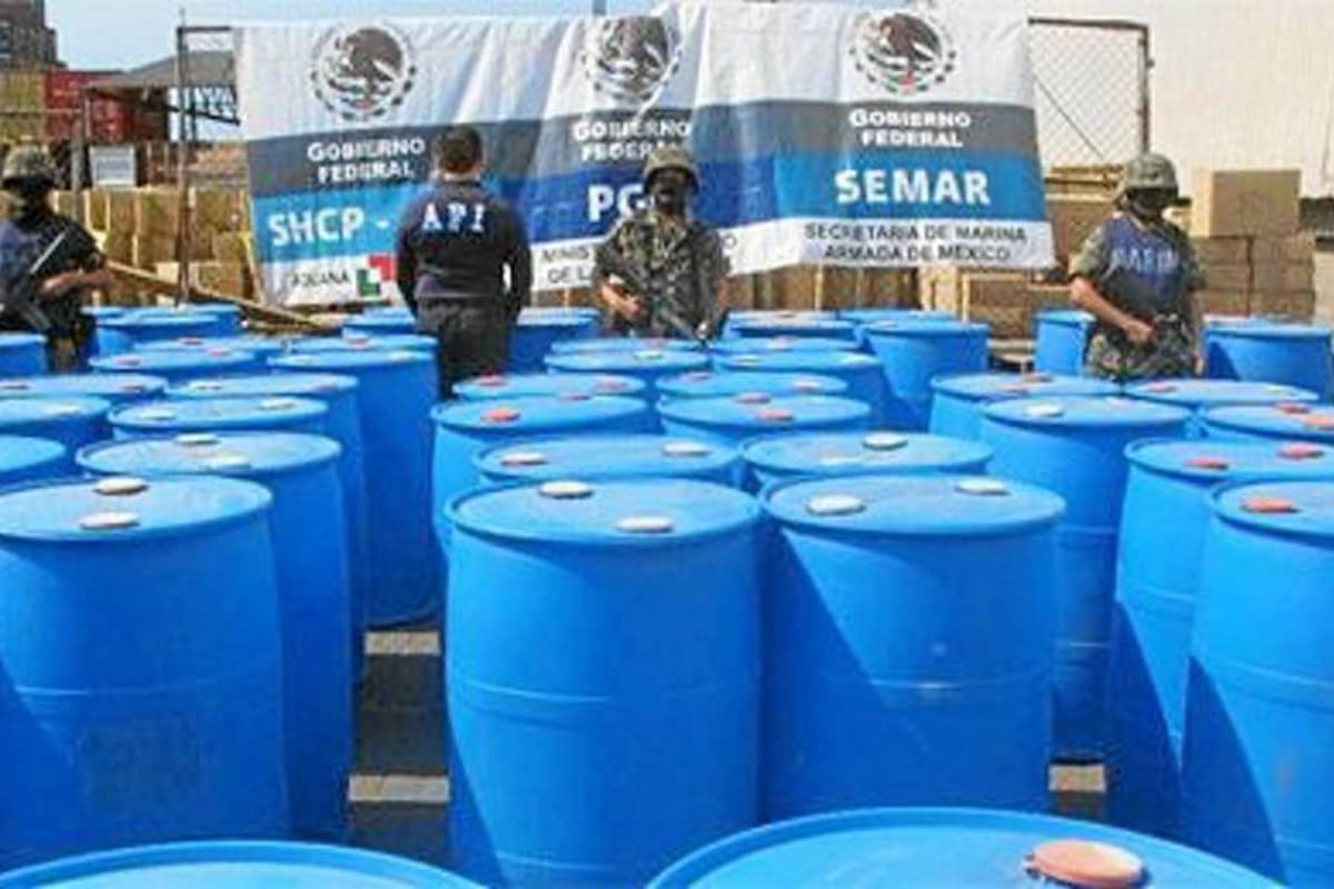 En México decomisan 136 toneladas de precursores químicos (Foto: Tomada de Internet / VANGUARDIA LIBERAL)