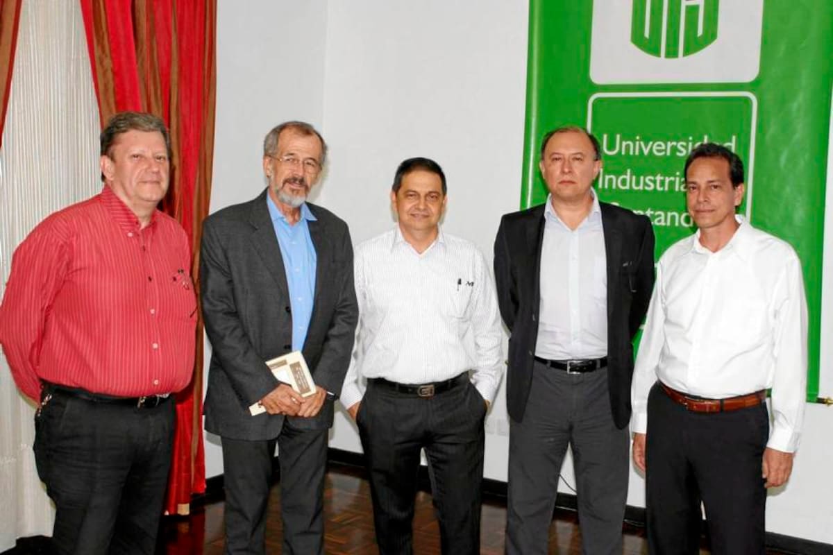 Ramón Alberto Espinel, Luis Álvaro Mejía, Néstor Rueda, Julio Gómez y Jaime Álvarez. (Foto: Nelson Díaz/ VANGUARDIA LIBERAL)