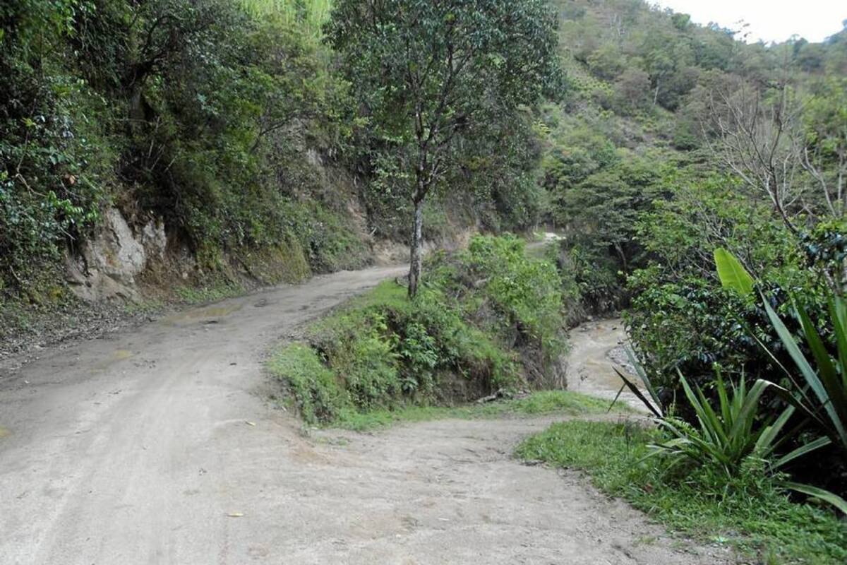 Deslizamientos de tierra en algunas vías terciarias