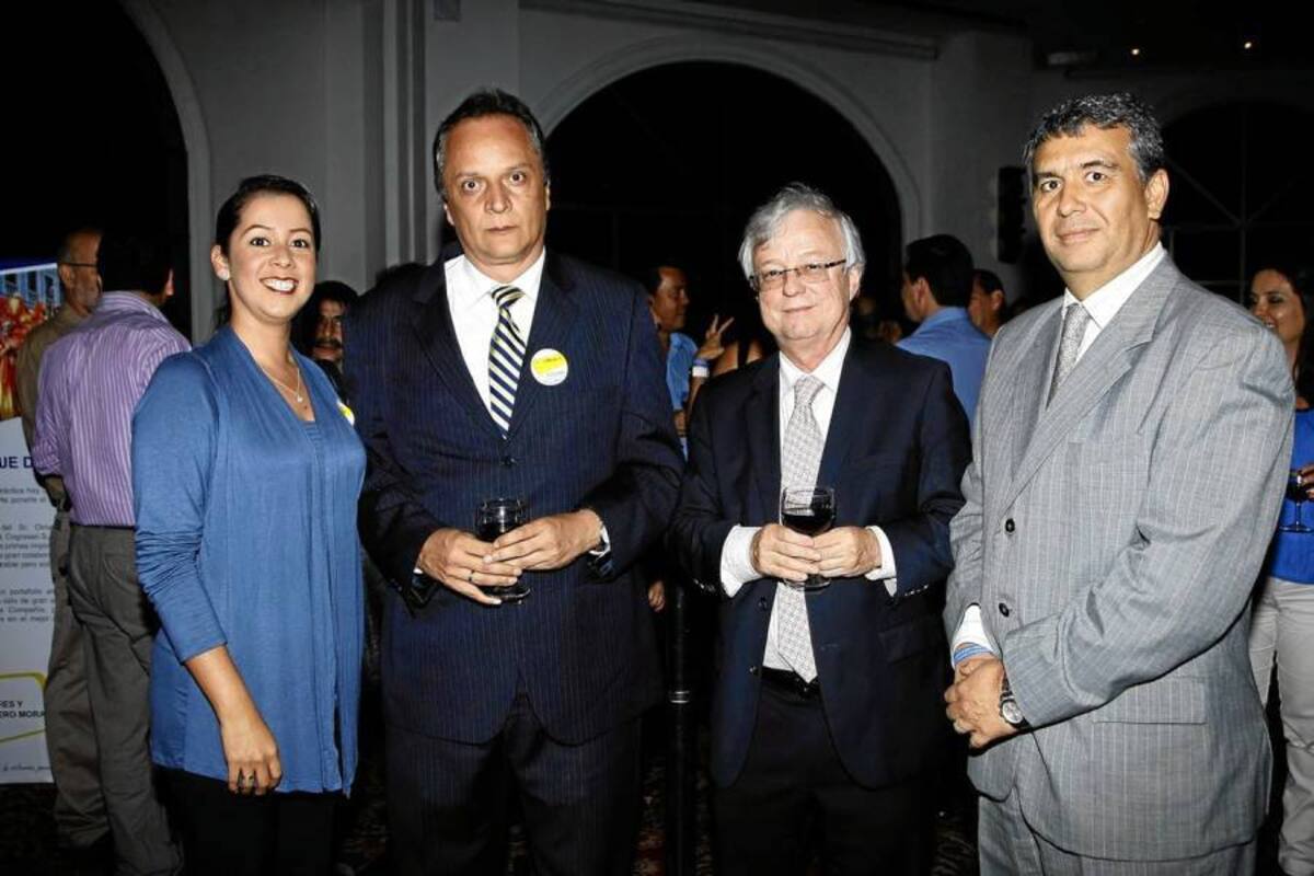 Laura Jaimes, Carlos Chaverra, Rafael Ardila y Gilberto Gómez. (Foto: Foto: Cesar Flórez / VANGUARDIA LIBERAL)