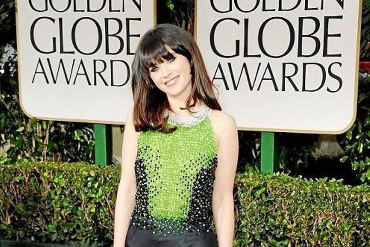 Zooey Deschanel lució espectacular. Pero esa onda de ‘Linterna Verde’ no atrajo buenos comentarios.