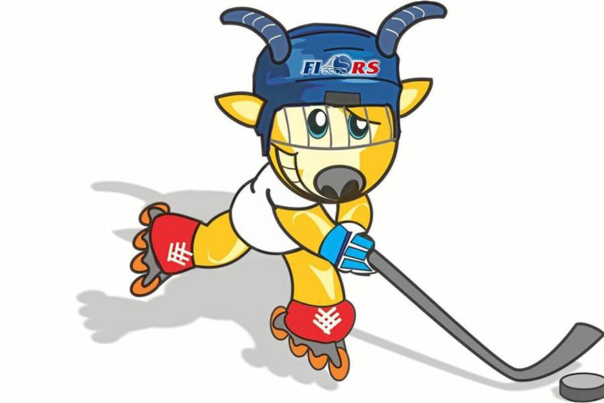El de arriba es el logo oficial del Mundial de Hockey de Patines en Línea que se cumplirá en Bucaramanga y el de abajo es ‘Brito’, el cabrito santandereano que fue diseño como la mascota oficial del evento orbital. (Foto: Suministrada/VANGUARDIA LIBERAL)
