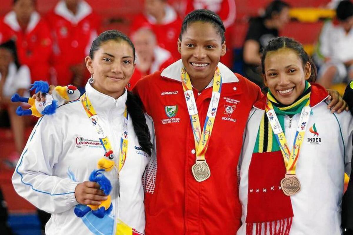 La judoca Yadinis Amaris Rocha, en la categoría de los 57 kilos, le entregó a Santander su tercera medalla de oro en tres participaciones en Juegos Nacionales, todo un récord, y además logró otras tres medallas en categoría libre. (Foto: Archivo / VANGUARDIA LIBERAL)